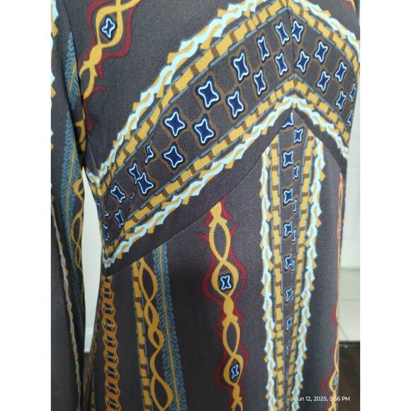 Free People Womens Stella knit Dress size M Aztec Western Cowgirl Vibes Boho - Picture 8 of 13